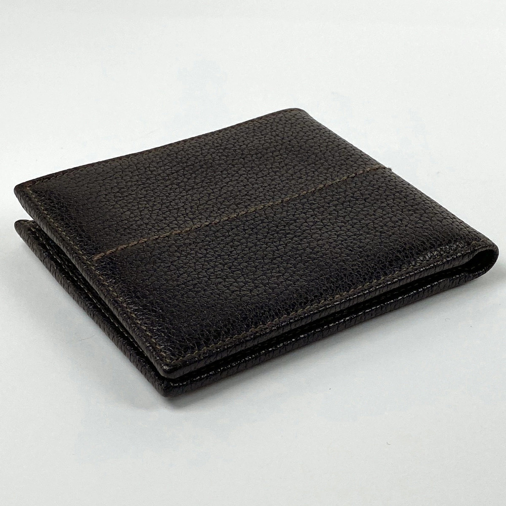 Salvatore Ferragamo stitched wallet bi leather fold brown